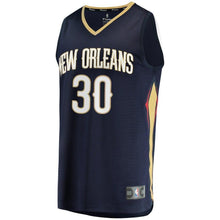 Load image into Gallery viewer, Men's Fanatics Branded Julius Randle Navy New Orleans Pelicans Fast Break Replica Jersey – Icon Edition  Navy