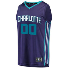 Load image into Gallery viewer, Men's Fanatics Branded Purple Charlotte Hornets Fast Break Custom Replica Jersey  Statement Edition  Purple