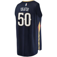 Load image into Gallery viewer, Men's Fanatics Branded Frank Jackson Navy New Orleans Pelicans Fast Break Replica Player Jersey  Icon Edition  Navy