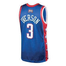 Load image into Gallery viewer, Men's Mitchell &amp; Ness Allen Iverson Blue Eastern Conference  AllStar Hardwood Classics Authentic Jersey  Royal
