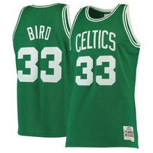 Load image into Gallery viewer, Men's Mitchell &amp; Ness Larry Bird Kelly Green Boston Celtics  Hardwood Classics Swingman Jersey Green