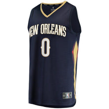 Load image into Gallery viewer, Men's Fanatics Branded Troy Williams Navy New Orleans Pelicans Fast Break Replica Jersey – Icon Edition  Navy