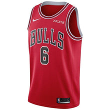 Load image into Gallery viewer, Men's Nike Cristiano Felicio Red Chicago Bulls Swingman Sponsor Patch Jersey – Icon Edition  Red