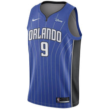 Load image into Gallery viewer, Men's Nike Nikola Vucevic Royal Orlando Magic Swingman Sponsor Patch Jersey  Icon Edition Blue