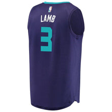Load image into Gallery viewer, Men's Fanatics Branded Jeremy Lamb Purple Charlotte Hornets Fast Break Replica Player Jersey  Statement Edition  Purple