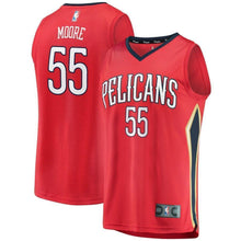 Load image into Gallery viewer, Men's Fanatics Branded E'Twaun Moore Red New Orleans Pelicans Fast Break Replica Player Jersey  Statement Edition  Red