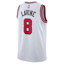 Load image into Gallery viewer, Men's Nike Zach LaVine White Chicago Bulls Swingman Sponsor Patch Jersey  Association Edition  White