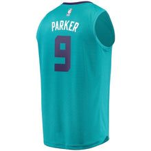 Load image into Gallery viewer, Youth Fanatics Branded Tony Parker Teal Charlotte Hornets Fast Break Player Jersey  Icon Edition  Aqua