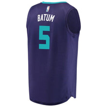 Load image into Gallery viewer, Men's Fanatics Branded Nicolas Batum Purple Charlotte Hornets Fast Break Replica Player Jersey  Statement Edition  Purple