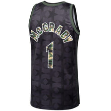 Load image into Gallery viewer, Men's Mitchell &amp; Ness Tracy McGrady Black Orlando Magic Straight Fire Camo Swingman Jersey   Black