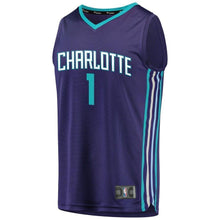 Load image into Gallery viewer, Men's Fanatics Branded Malik Monk Purple Charlotte Hornets Fast Break Replica Player Jersey  Statement Edition  Purple