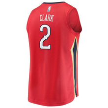 Load image into Gallery viewer, Men's Fanatics Branded Ian Clark Red New Orleans Pelicans Fast Break Replica Player Jersey  Statement Edition  Red