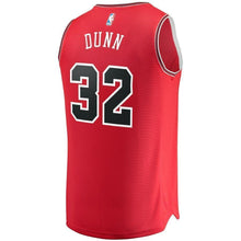 Load image into Gallery viewer, Men's Fanatics Branded Kris Dunn Red Chicago Bulls Fast Break Road Replica Player Jersey  Icon Edition  Red
