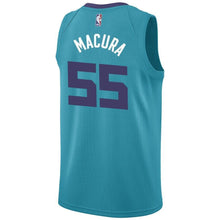 Load image into Gallery viewer, Men's Jordan Brand J.P. Macura Teal Charlotte Hornets Swingman Sponsor Patch Jersey – Icon Edition  Aqua