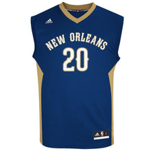 Load image into Gallery viewer, Mens New Orleans Pelicans Quincy Pondexter adidas Navy Blue Replica Road Jersey  Blue