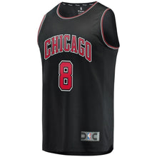 Load image into Gallery viewer, Men's Fanatics Branded Zach LaVine Black Chicago Bulls Fast Break Replica Jersey  Statement Edition  Black