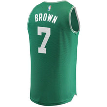 Load image into Gallery viewer, Men's Fanatics Branded Jaylen Brown Kelly Green Boston Celtics Fast Break Replica Jersey  Icon Edition  Green