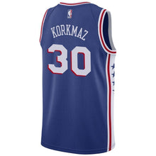 Load image into Gallery viewer, Men's Nike Furkan Korkmaz Royal Philadelphia 7ers Swingman Sponsor Patch Jersey  Icon Edition  Royal