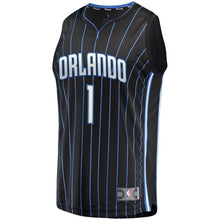 Load image into Gallery viewer, Men's Fanatics Branded Jonathan Isaac Black Orlando Magic Fast Break Replica Player Jersey  Statement Edition  Black
