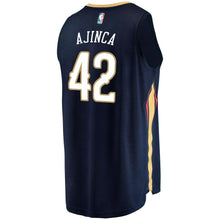 Load image into Gallery viewer, Men's Fanatics Branded Alexis Ajinca Navy New Orleans Pelicans Fast Break Replica Player Jersey  Icon Edition  Navy