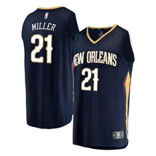 Load image into Gallery viewer, Men's Fanatics Branded Darius Miller Navy New Orleans Pelicans Fast Break Replica Player Jersey  Icon Edition  Navy