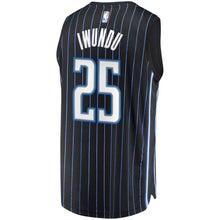 Load image into Gallery viewer, Men's Fanatics Branded Wesley Iwundu Black Orlando Magic Fast Break Replica Player Jersey  Statement Edition  Black