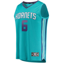 Load image into Gallery viewer, Men's Fanatics Branded Shelvin Mack Teal Charlotte Hornets Fast Break Replica Jersey – Icon Edition  Aqua