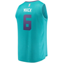 Load image into Gallery viewer, Men's Fanatics Branded Shelvin Mack Teal Charlotte Hornets Fast Break Replica Jersey – Icon Edition  Aqua