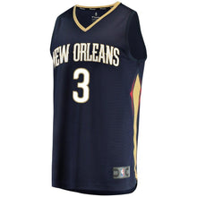 Load image into Gallery viewer, Men's Fanatics Branded Nikola Mirotic Navy New Orleans Pelicans Fast Break Player Jersey  Icon Edition  Navy