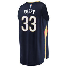 Load image into Gallery viewer, Men's Fanatics Branded Garlon Green Navy New Orleans Pelicans Fast Break Replica Jersey – Icon Edition  Navy