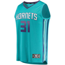 Load image into Gallery viewer, Men's Fanatics Branded Joe Chealey Teal Charlotte Hornets Fast Break Replica Jersey – Icon Edition  Aqua