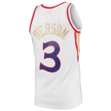 Load image into Gallery viewer, Men's Mitchell &amp; Ness Allen Iverson White Philadelphia 7ers  Chinese New Year Swingman Throwback Jersey  White