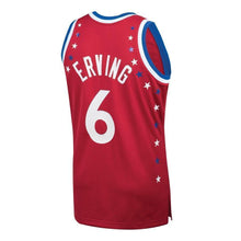 Load image into Gallery viewer, Men's Mitchell &amp; Ness Julius Erving Red Eastern Conference  AllStar Hardwood Classics Authentic Jersey  Red
