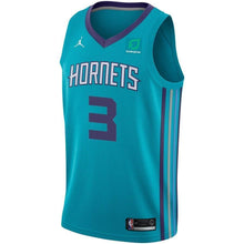 Load image into Gallery viewer, Men's Jordan Brand Jeremy Lamb Teal Charlotte Hornets Swingman Sponsor Patch Jersey – Icon Edition  Aqua