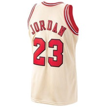 Load image into Gallery viewer, Men's Mitchell &amp; Ness Michael Jordan Gold Chicago Bulls / Hardwood Classics Premium Gold Jersey  Pink