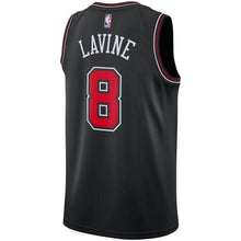 Load image into Gallery viewer, Men's Nike Zach LaVine Black Chicago Bulls Replica Swingman Jersey  Statement Edition  Black
