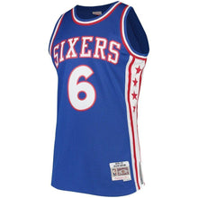 Load image into Gallery viewer, Men's Mitchell &amp; Ness Julius Erving Royal Philadelphia 7ers Hardwood Classics Swingman Jersey  Royal