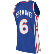 Load image into Gallery viewer, Men's Mitchell &amp; Ness Julius Erving Royal Philadelphia 7ers Hardwood Classics Swingman Jersey  Royal