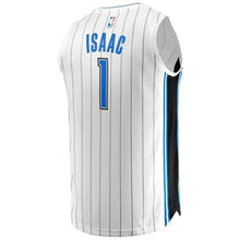 Load image into Gallery viewer, Men's Fanatics Branded Jonathan Isaac White Orlando Magic Fast Break Jersey  Association Edition  White