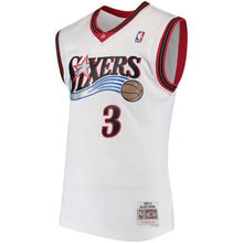 Load image into Gallery viewer, Men's Mitchell &amp; Ness Allen Iverson White Philadelphia 7ers  Hardwood Classics Swingman Jersey  White