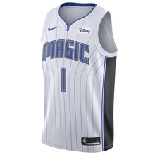 Load image into Gallery viewer, Men's Nike Jonathan Isaac White Orlando Magic Swingman Sponsor Patch Jersey  Association Edition  White