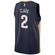 Load image into Gallery viewer, Men's Nike Ian Clark Navy New Orleans Pelicans Swingman Sponsor Patch Jersey  Navy