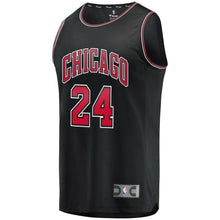 Load image into Gallery viewer, Men's Fanatics Branded Lauri Markkanen Black Chicago Bulls Fast Break Replica Jersey  Statement Edition  Black